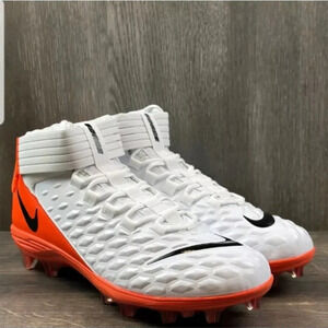 New Nike Force Savage Pro 2 Football Cleats Sz 16 White Orange BV3969-108